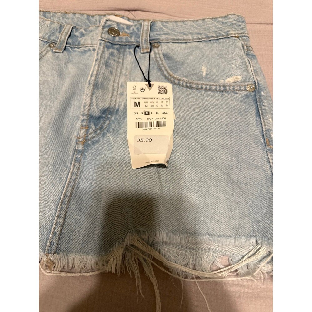NWT Zara denim mini skirt Medium - Picture 2 of 7